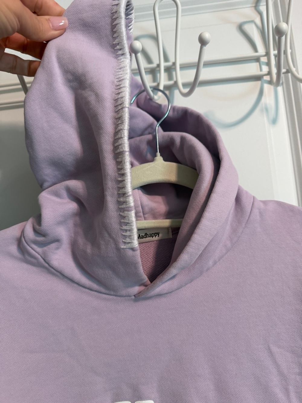 Lavender MADHAPPY Logo Hoodie - Picture 5 of 6